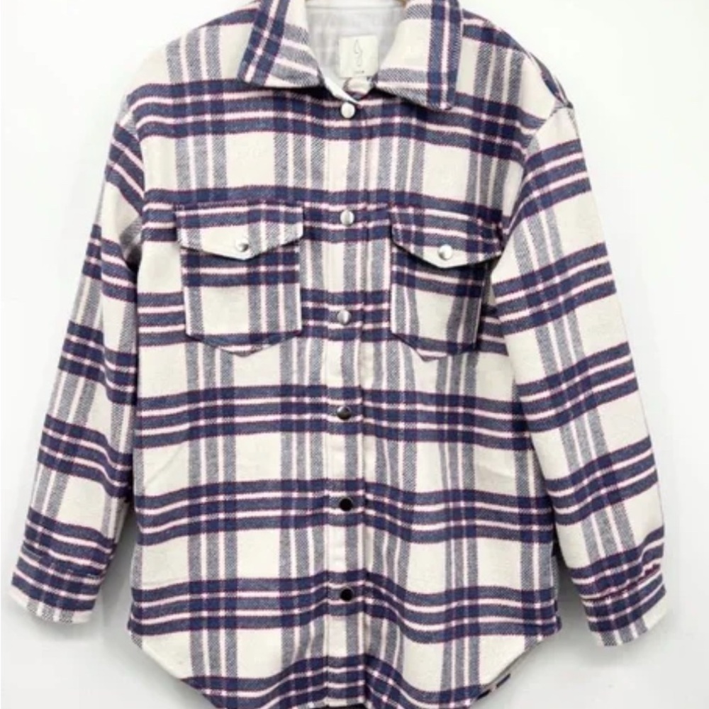 Joie Plaid Button-Up Shirt, Long Fit